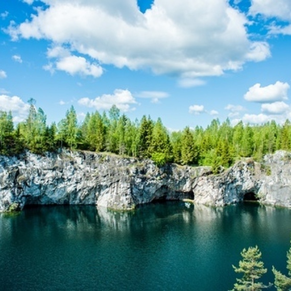 Тур в Карелию парк Рускеала и водопады